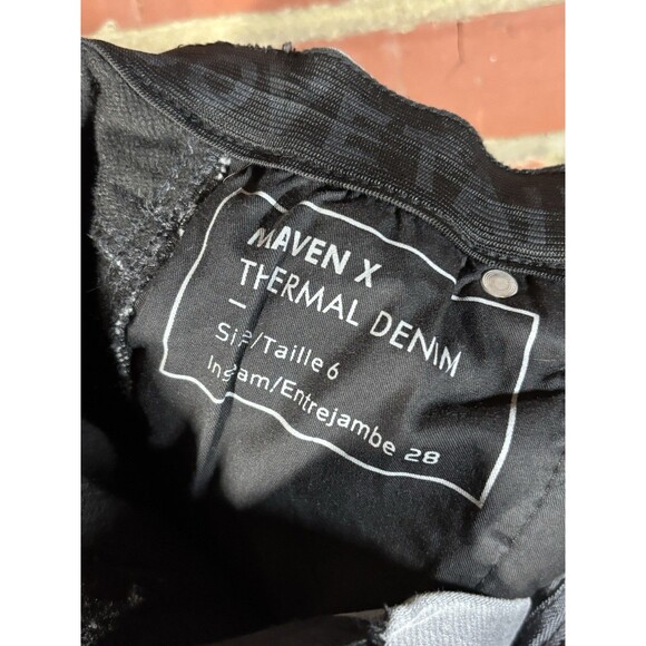 Dovetail Workwear Maven X Thermal Denim Grey Womens Pants Size 6 Inseam 27.5 - Picture 8 of 10